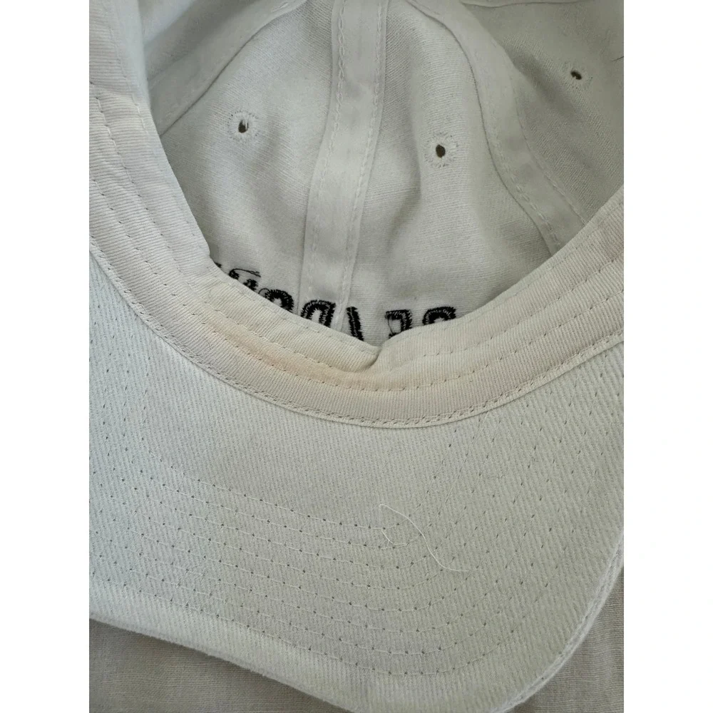 RE/DONE White Baseball Cap Embroidered Logo Adjustable Hat *Flaw*